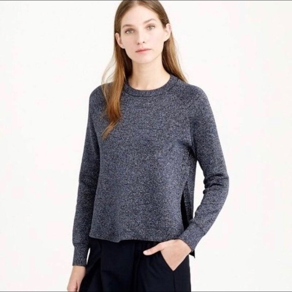 J. Crew Sweaters - J. Crew Sparkle Side-Slit Sweater